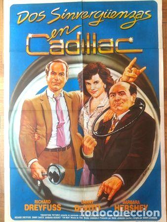 M&eacute;dailles th&eacute;matiques: antiguo afiche original cine dos sinverguenzas en cadillac