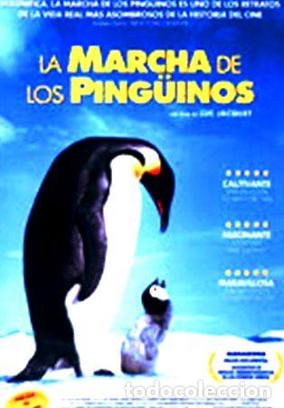 M&eacute;dailles th&eacute;matiques: poster de cine de la marcha de los pinguinos 100x70 cm