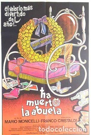 M&eacute;dailles th&eacute;matiques: antiguo afiche poster original de cine ha muerto la abuela