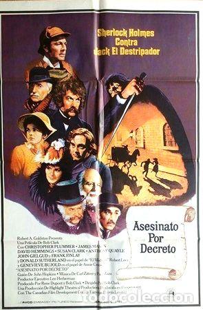 M&eacute;dailles th&eacute;matiques: antiguo afiche original de cine asesinato por decreto
