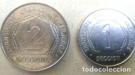 Thematic medals: ficha transporte cordoba 1 y 2 seccion lote x 2