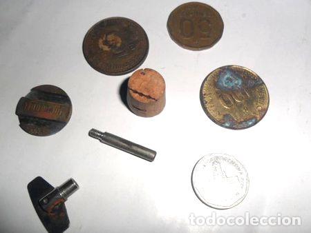 M&eacute;dailles th&eacute;matiques: moneda cuerda reloj cospel ficha corcho lote