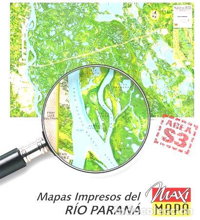 M&eacute;dailles th&eacute;matiques: rio parana mapa satelital area s3 km 408 457 impreso