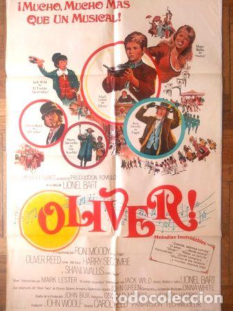 M&eacute;dailles th&eacute;matiques: antiguo afiche poster original de cine oliver