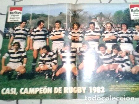 M&eacute;dailles th&eacute;matiques: poster casi campeon rugby 1982