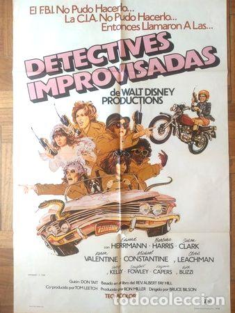 Medalhas tem&aacute;ticas: antiguo afiche poster original cine detectives improvisadas
