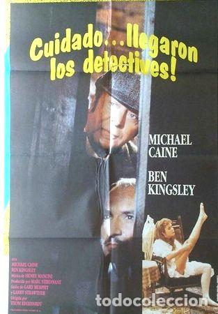 Medalhas tem&aacute;ticas: antiguo afiche original cine cuidado llegaron los detective
