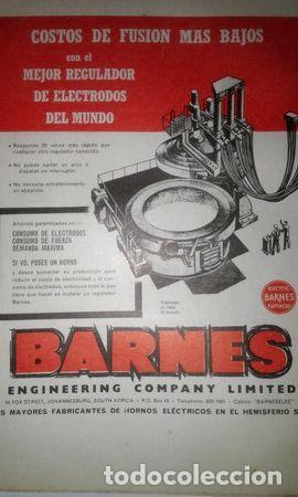 Thematic medals: barnes electric furnaces publicidad