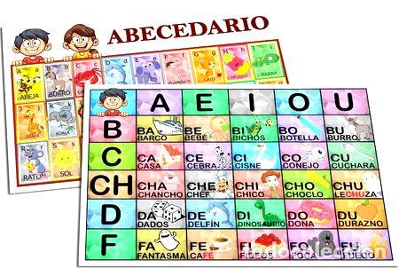 Medalhas tem&aacute;ticas: posters tarjetas abecedario infantil silabario didactico
