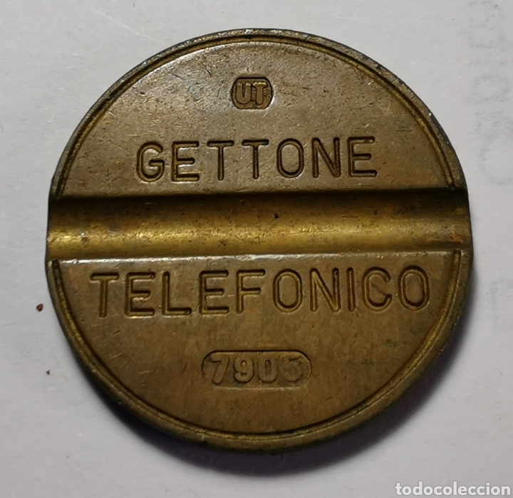 Medalhas tem&aacute;ticas: FICHA TEL&Eacute;FONO GETTONE ITALIANO 7905