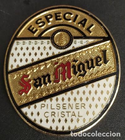 Medallas tem&aacute;ticas: CHAPA ESPECIAL SAN MIGUEL. METAL DORADA MEDALLA-476