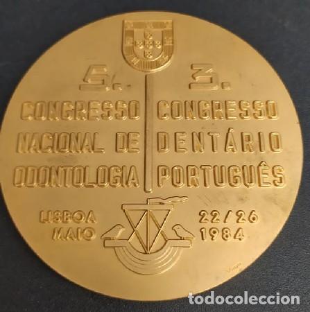 Medalhas tem&aacute;ticas: MEDALLA CONGRESO NACIONAL DE ODONTOLOG&Iacute;A PORTUGU&Eacute;S. BRONCE. MEDALLA-524
