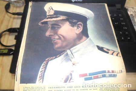 Medalhas tem&aacute;ticas: lord louis mountbatten 1945 guerra poster lamina