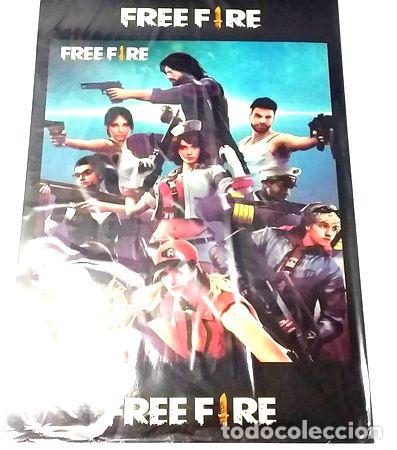 Medallas tem&aacute;ticas: afiche feliz cumpleanos free fire 5 soles cotillon