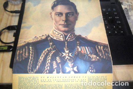 Medallas tem&aacute;ticas: su majestad jorge vi 1945 guerra poster lamina