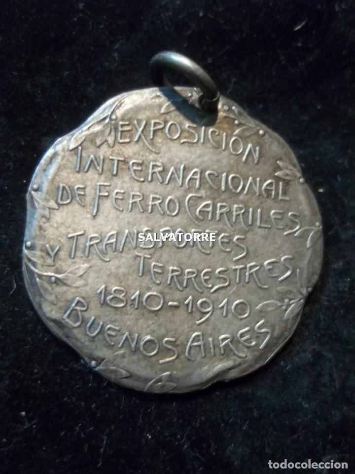 Medallas tem&aacute;ticas: MEDALLA ARGENTINA.EXPOSICION INTERNACIONAL FERROCARRILES.1910.BUENOS AIRES