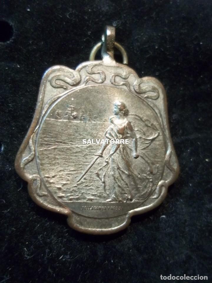 Medalhas tem&aacute;ticas: MEDALLA ARGENTINA.HOMENAJE HEROES 1806.1807.AGOSTO 1907.BELLAGAMBA Y ROSSI.DIFICIL