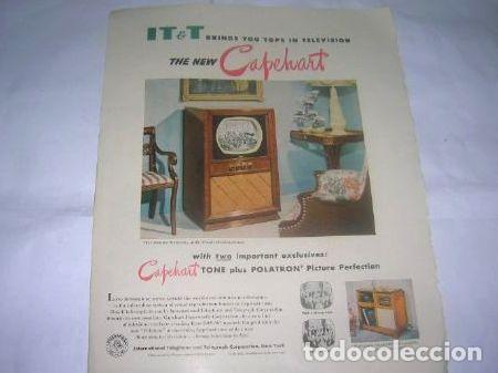 Medallas tem&aacute;ticas: poster publicidad 1950 capehart tone television 26 x 33 cm Ed. 950