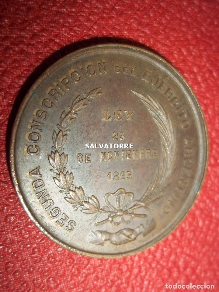 Medallas tem&aacute;ticas: ARGENTINA.SEGUNDA CONSCRIPCI&Oacute;N DEL EJERCITO.1895.BRIGADA DE CUYO.SAN JUAN 1897