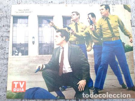 Medallas tem&aacute;ticas: antiguo poster tv guia n68 paul burke la ciudad desnuda