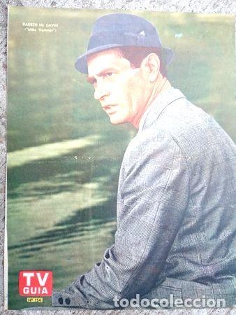 Medallas tem&aacute;ticas: antiguo poster tv guia n154 darren mc gavin mike hammer