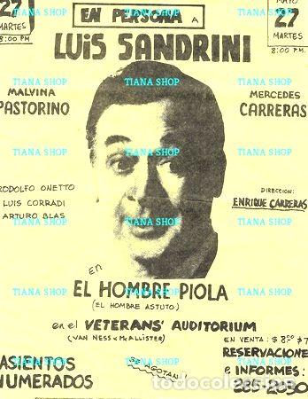 Medallas tem&aacute;ticas: luis sandrini1973 el hombre piolaafiche presentacion