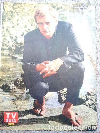 Medalhas tem&aacute;ticas: poster tv guia n182 david mc callum el agente de cipol