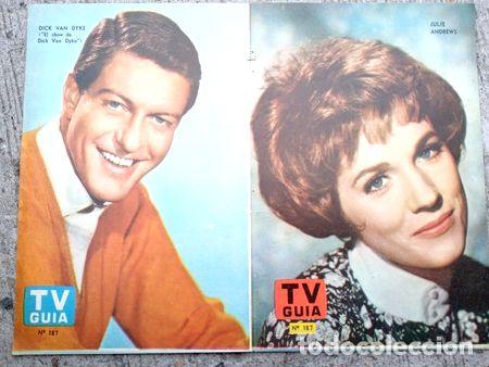 Medalhas tem&aacute;ticas: antiguo poster tv guia n187 dick van dike julie andrews