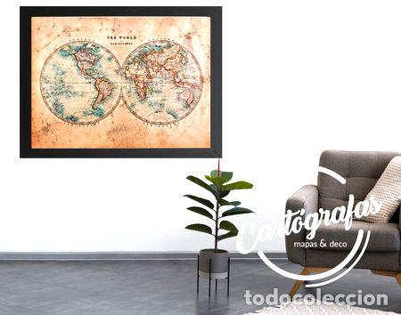 Medallas tem&aacute;ticas: mapamundi antiguo mapa vintage - Foto 1