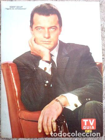 Medalhas tem&aacute;ticas: poster tv guia n169 robert goulet agente de contraespionaje