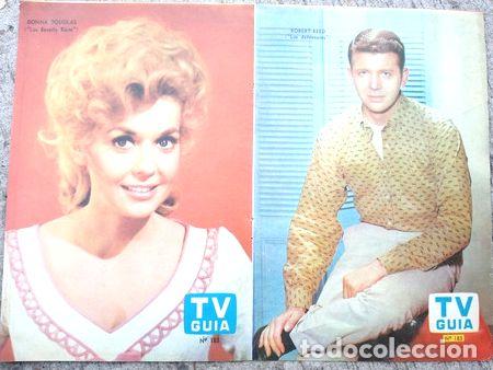 Medalhas tem&aacute;ticas: antiguo poster tv guia n183 donna douglas robert reed