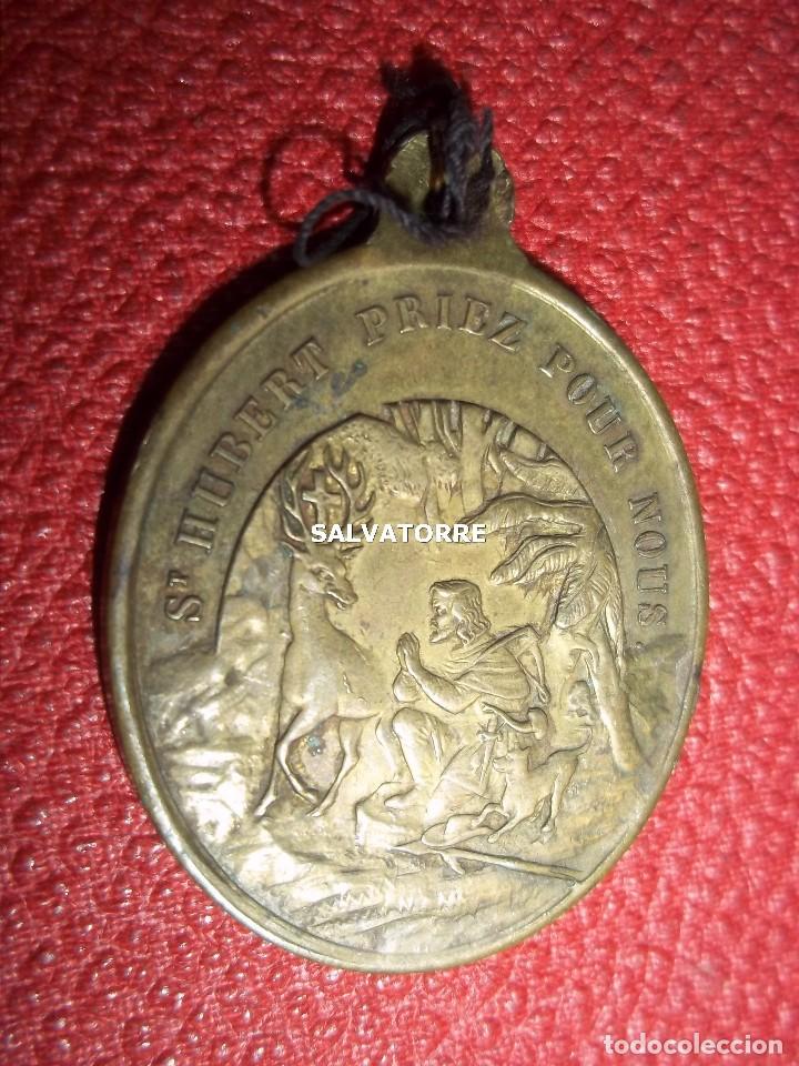 Medallas tem&aacute;ticas: SANT HUBERT PRIEZ POUR NOUS.SANT ROCH PRIEZ POUR NOUS.SAN ROQUE.SAN HUBERTO.VATICANO.DIFICIL