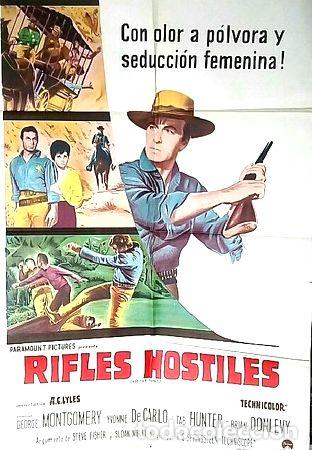 Medalhas tem&aacute;ticas: rifles hostiles poster afiche cine original