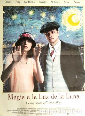 Medalhas tem&aacute;ticas: afiche magia a la luz de la luna woody allen cine