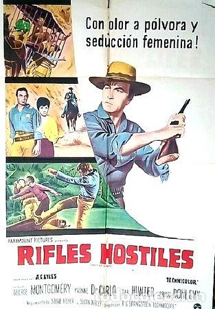 Medalhas tem&aacute;ticas: rifles hostiles poster afiche cine original