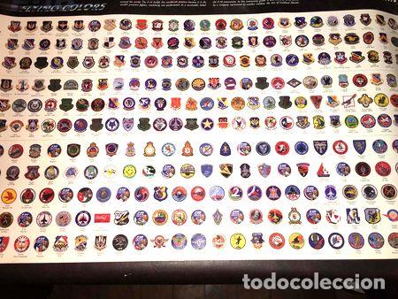 Medalhas tem&aacute;ticas: poster f 16 flying colores lockhed martin 286 parches