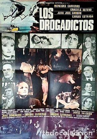 Medalhas tem&aacute;ticas: los drogadictos pelicula poster afiche cine original