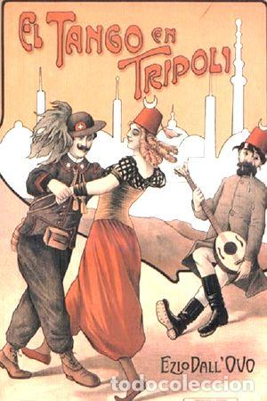 Medalhas tem&aacute;ticas: poster tapa partitura tango afiche el tango en tripoli baile