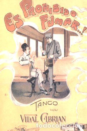 M&eacute;dailles th&eacute;matiques: poster tapa partitura tango afiche es prohibido fumar 20x28