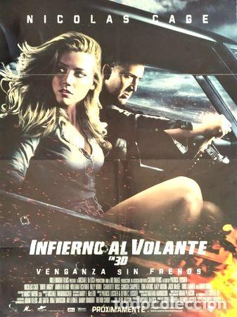 Medalhas tem&aacute;ticas: afiche infierno al volante drive angry cine original