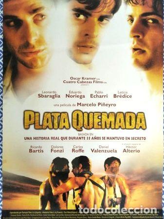 Medalhas tem&aacute;ticas: afiche original plata quemada piglia cine