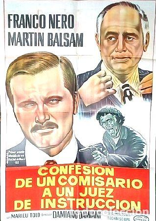 Medalhas tem&aacute;ticas: confesion de un comisario a un juez afiche cine original