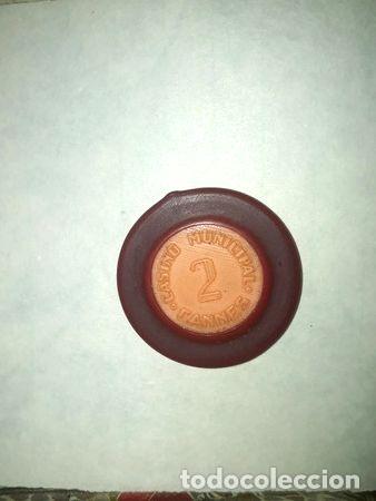 Medalhas tem&aacute;ticas: ficha casino municipal de cannes vaquelita 2 c