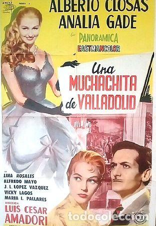 Medalhas tem&aacute;ticas: una muchachita de valladolid afiche cine original