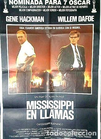 Medalhas tem&aacute;ticas: alan parker missisippi en llamas afiche cine original