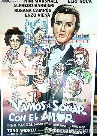 Medalhas tem&aacute;ticas: vamos a sonar con el amor poster afiche cine original