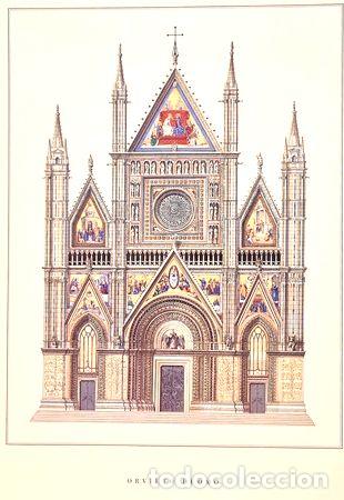 Medallas tem&aacute;ticas: poster arquitectonico orvieto duomo 60 x 80