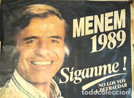 Medallas tem&aacute;ticas: poster historico menem - Foto 1