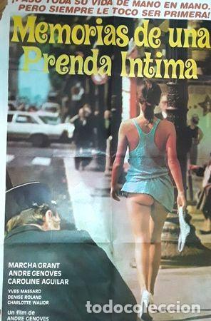 Medaglie tematiche: afiche cine memorias de una prenda intima erotico frances xx