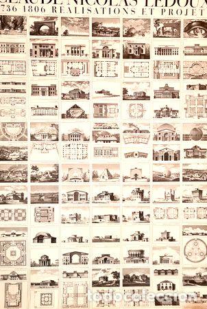 Thematic medals: poster arquitectonico claude nicolas ledoux 70 x 1 metro